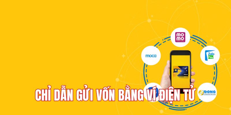 Sử dụng ví điện tử khi nạp tiền HUBET